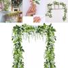 Exquisite 2x Artificial Wisteria Flower Vine Ideal For Elegant Indoor And Outdoor Decoration