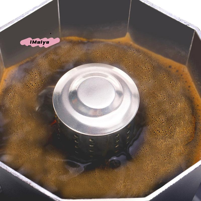 1Pc Stainless Steel Anti-Splash Valve Cover for Moka Pot Stovetop Espresso Aluminum Coffee Maker Universal Accessory