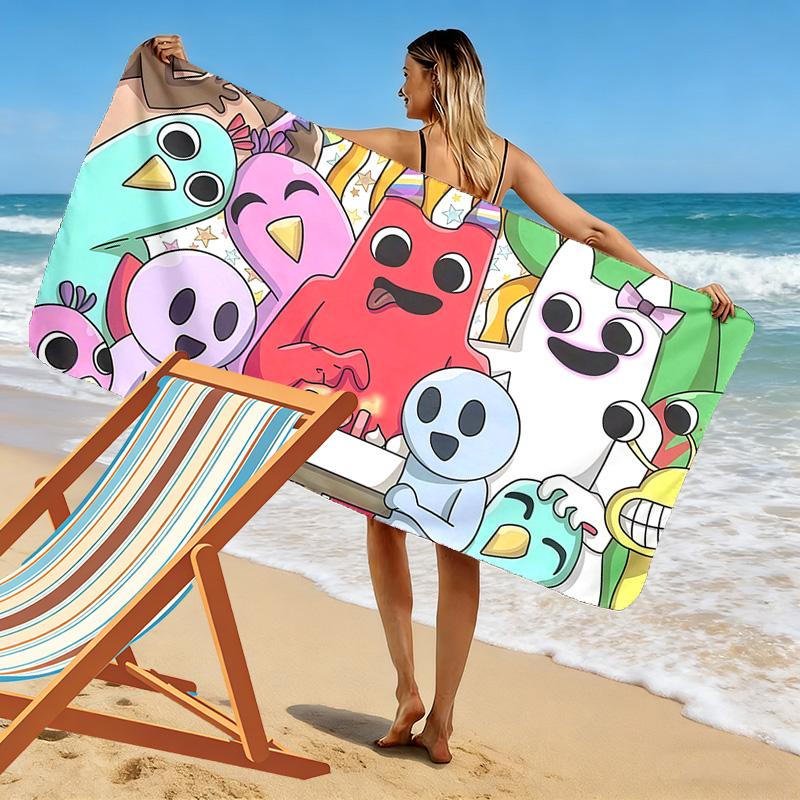 Garten of Banban Print Beach Towel, Large Soft Quick Dry Towel for Beach Camping Swimming