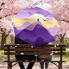 1pc Sunset Mountains Automatic Folding Umbrella 8 Rib Iron Frame,  Suitable for Travel, Daily Use, Birthday, Women & Men Gift C1231050