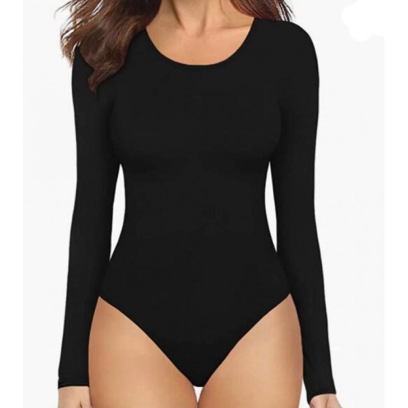 Женский повседневный базовый облегающий комбинезон с длинным рукавом - Новый стиль X1056 M