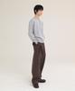 Akesi Andy Soft Henley Neck Knit_Melange Grey