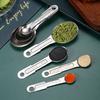 4 Stück/Set Kaffeeschaufel Ergonomischer Griff Stapelbar Edelstahl Praktisch Premium Anti-Verformung Messlöffel Backzubehör