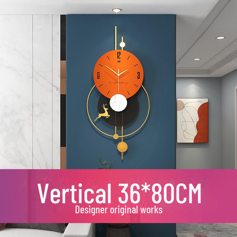 Elegant Silent Modern Wall Clock for Living Room and Restaurant Decor