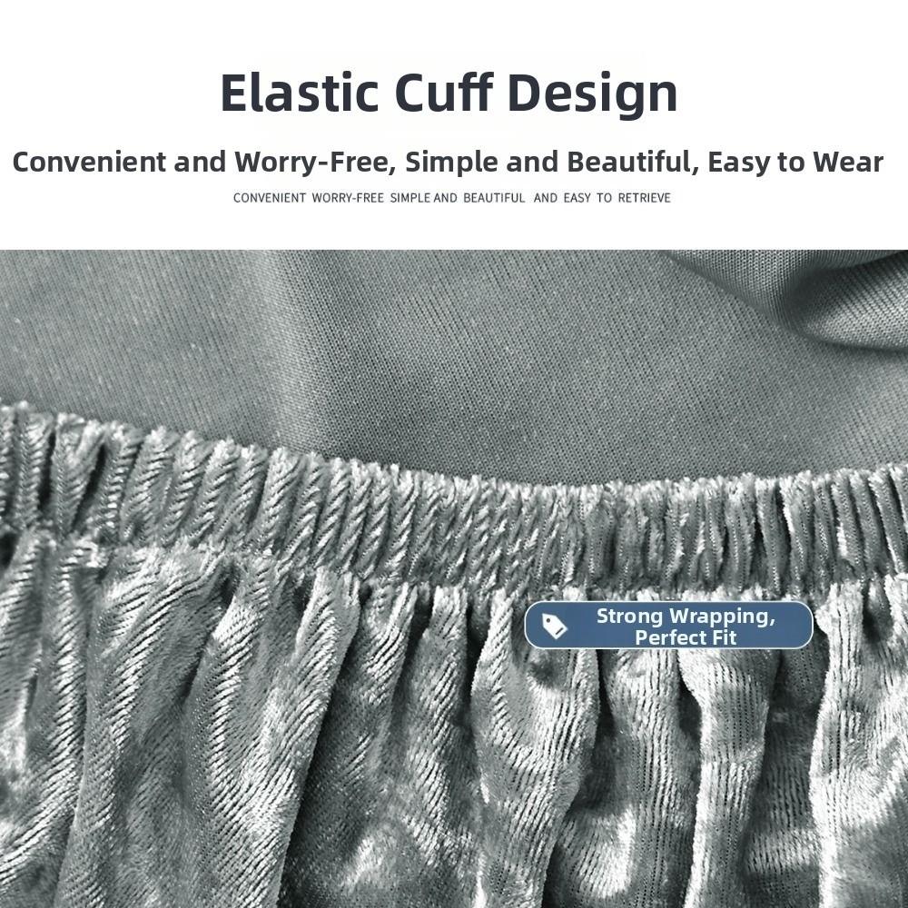 Slipcover Round Stool Covers Washable Chair Cover Durable Chair Seat Cover  for Bar Swivel Chair