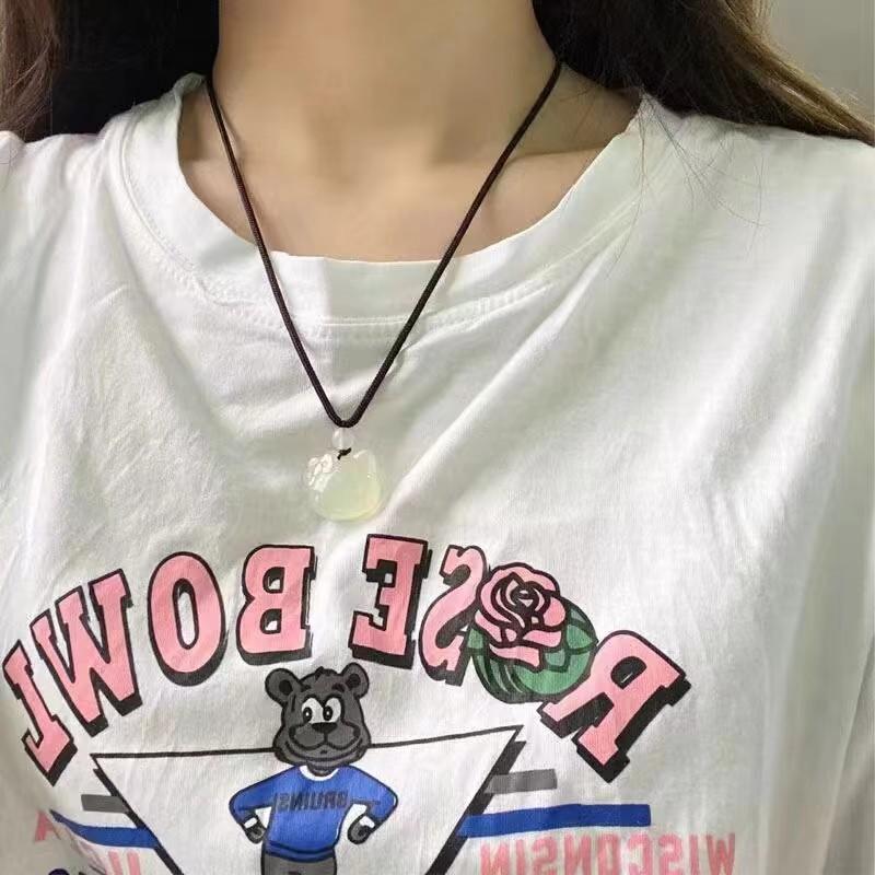 Hellokitty Necklace Schoolgirl Cute Girl Hello Kitty Collarbone Chain Pendant Summer Colorless Girlfriend