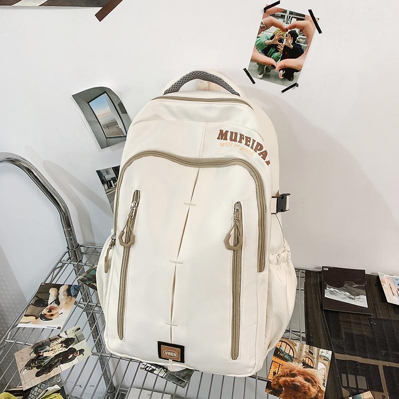 New Lightweight Fashion Leisure Backpack Junior High School Students' Schoolbags with High Value and Large Capacity Backpack
