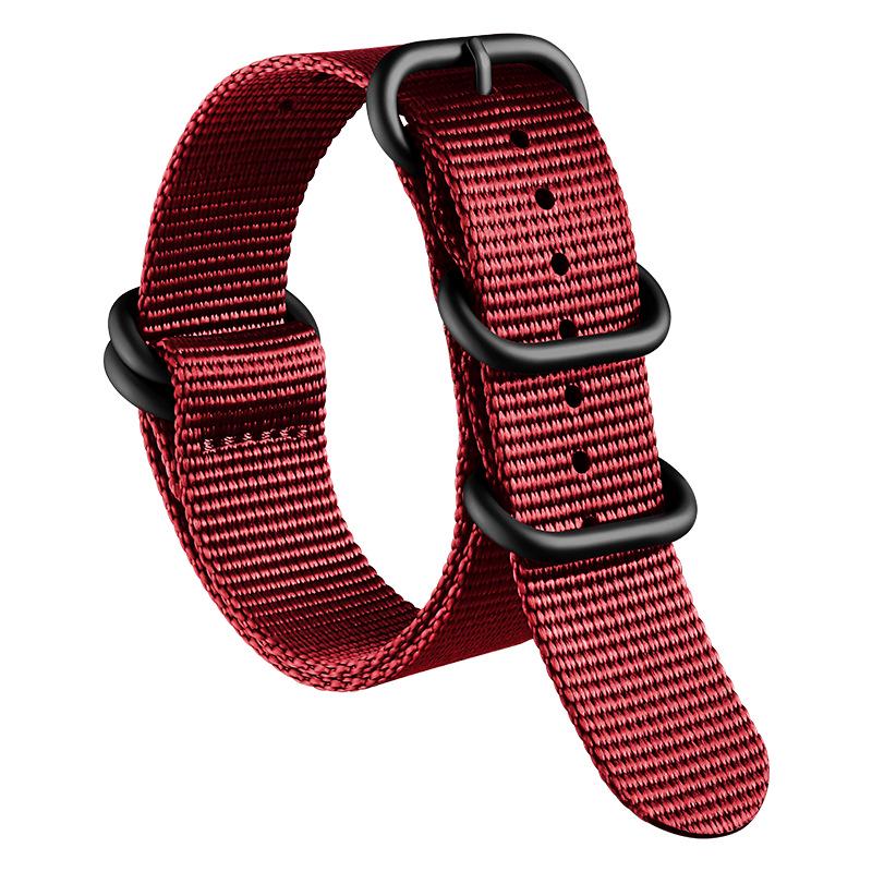 Bracelet de Montre NATO en Nylon Épaissi Xinlei - Bracelet Universel en Toile Tissée 20/22mm