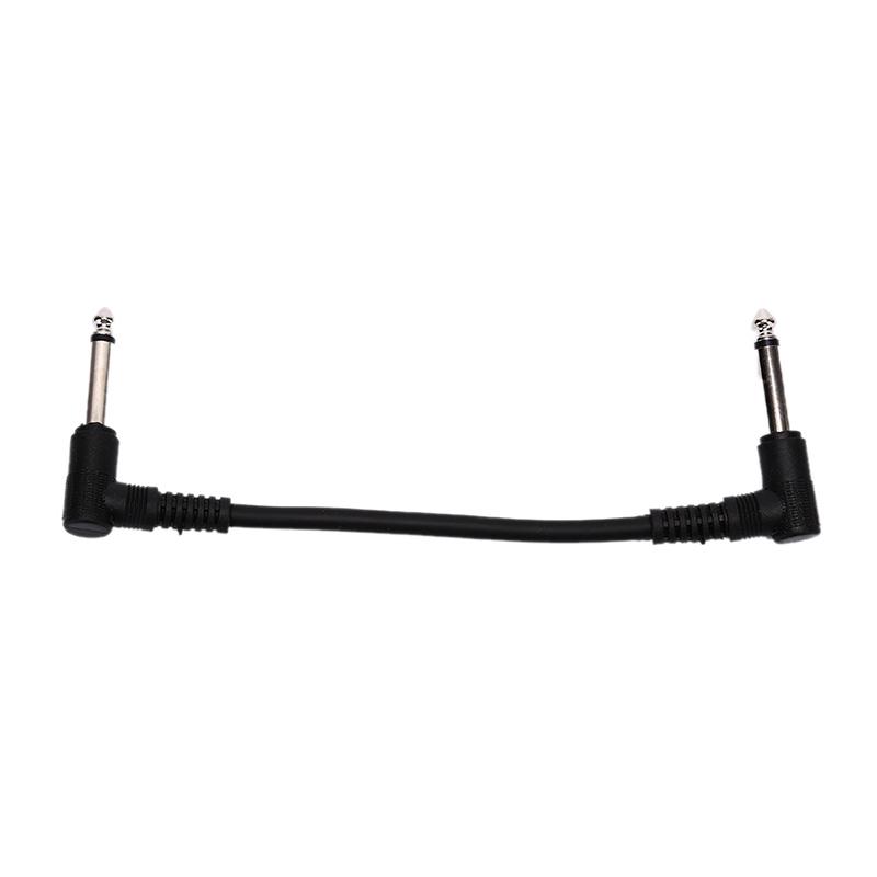 Universal Guitar Effect Pedal Instrument Patch Cable Right Angle Plug 15/20 Cm