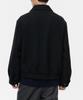 Musinsa Standard Wool Blend Minimal Blouson Jacket [Black]