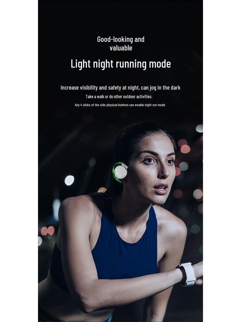 F2 TWS Sports Ear-Hook Bluetooth 5.2 Earphones, Noise Cancelling, Low Latency