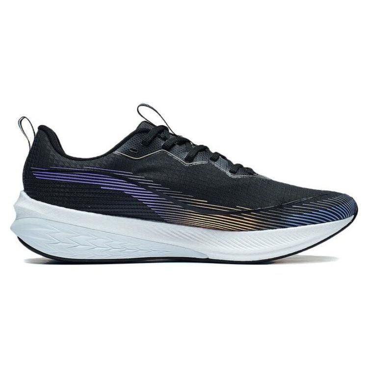 Li Ning Red Rabbit 6 Pro Fabric Comfortable Versatile Shock Absorption Rebound Low Top Running Shoes Men Running Shoes Black ARMT043-3