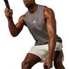Adidas Heat.Rdy Badge Print Loose Training Crew Neck Sleeveless Vest Men Tops Dark-Gray IS3712