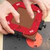 4-in-1 Woodworking Router Corner Radius Template Jig, R10-R50 Arc Positioning Router Table Jig with Bit Guide for Rounded