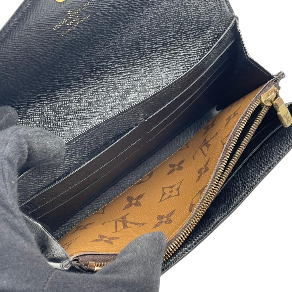 Used LOUIS VUITTON Purse Monogram reverse Portefeuille SaraPurse Brown PVC/leather Women
