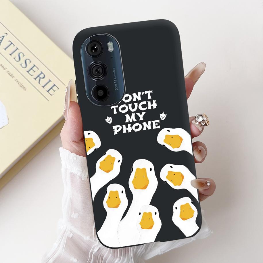 For Motorola Edge 30 Pro Case XT2201-1 Cover Lovely Panda Bowknot Silicone Shockproof Cover For Moto Edge Plus 2022 Edge30 Funda