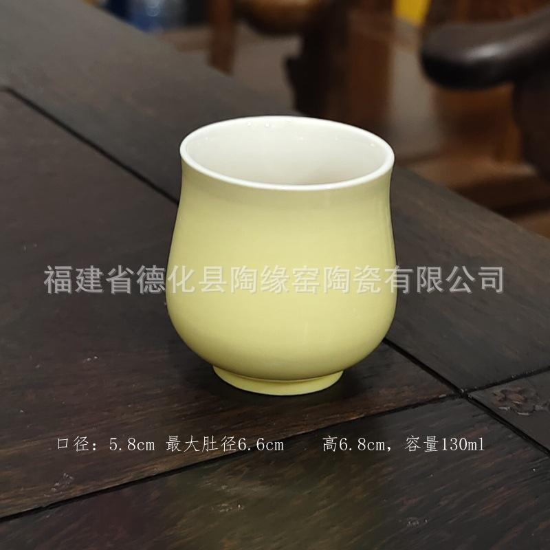 Ceramic color glaze cup, large tea cup, tea cup, beer cup, milk cup, one cup, pot, tea set, single cup 130ml