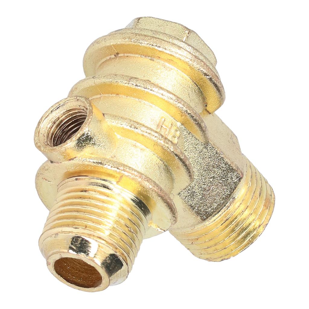 Check Valve Durable and Reusable One Way 3?Port Zinc Alloy Valve with High Hardness G12 G34 M10