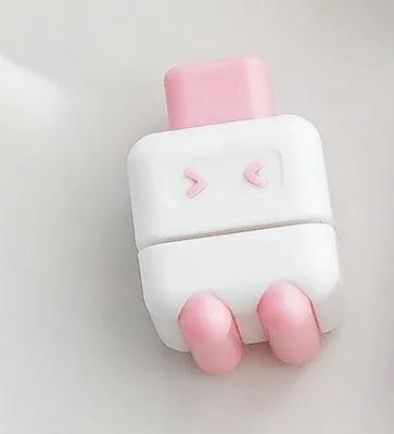 

Cute robot loose leaf notebook punching machine, small mini handmade single hole punching machine, paper punching machine (Pink,1)