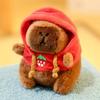 Adorable Sudadera con Capucha de Peluche de Capibara con Alas Muñeco de Simulación Tamaño Pequeño Animales de Peluche Juguete Esponjoso de Anime Fiesta de Cumpleaños