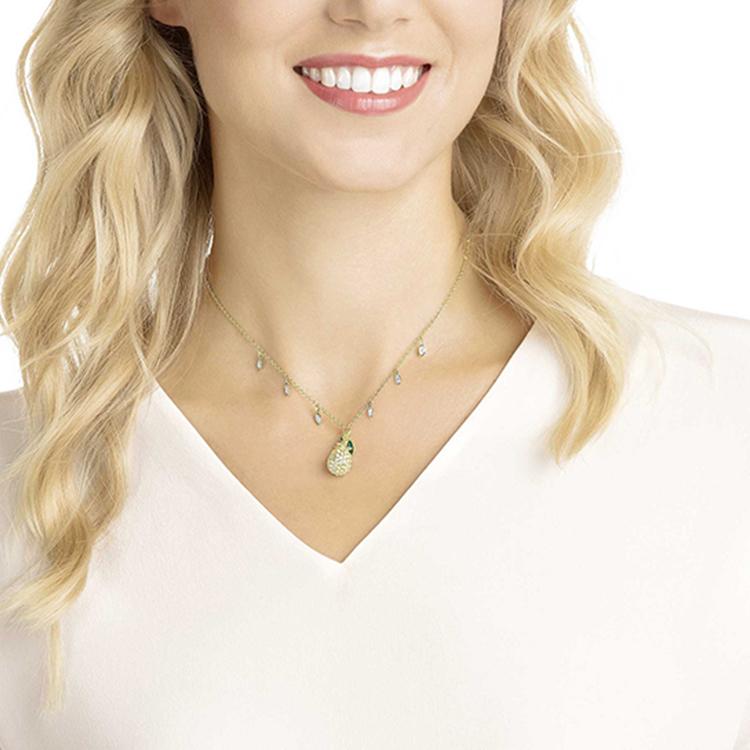 Swarovski Fashionable Exquisite Pineapple Crystal Necklace Women Necklace 5368020