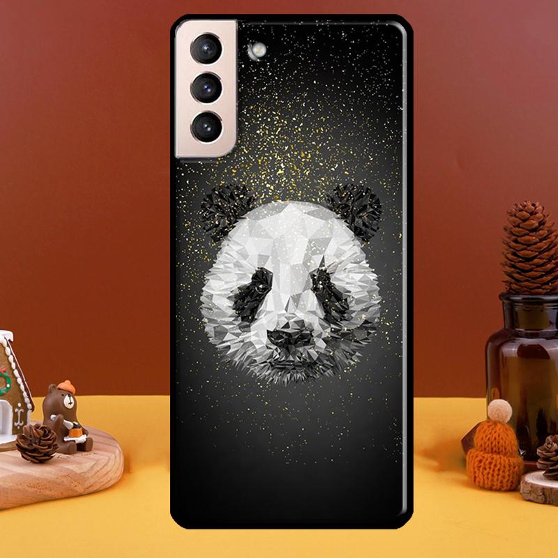 Roztomilá kreslená panda pro Samsung Galaxy S22 Ultra S20 S21 FE S10 S10e S9 Note 10 Plus Note 20 Ultra pouzdro na telefon