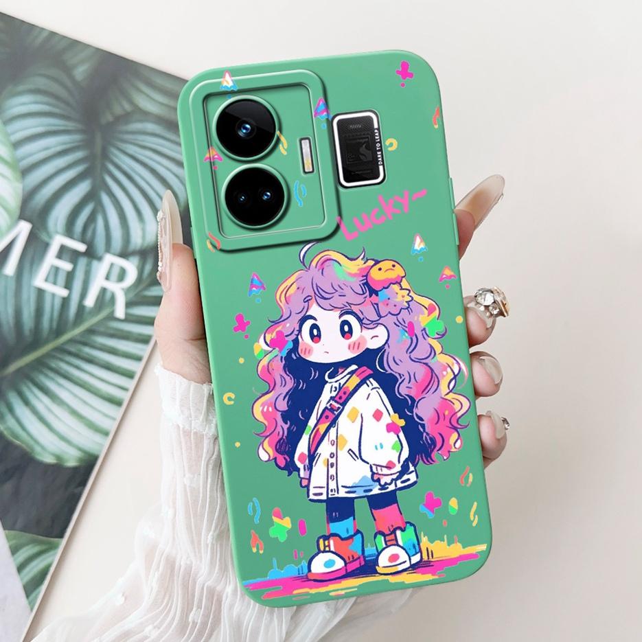 For Realme GT3 Case RMX3709 Cute Funny Cartoon Cover Soft Silicone Case For Realme GT Neo 5 Neo5 240W RealmeGT3 Back Cover Coque