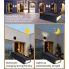 Outdoor Solar Wall Lamp Up and Down Wall Washer Light Waterproof Solar Lights For Garden Street Landscape Balcony Yard Decor