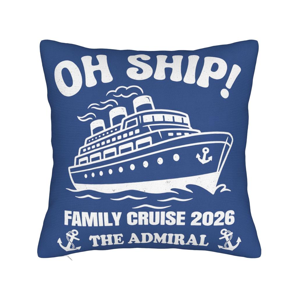 Family Cruise Pillow Cover Morden Pillow Case For Sofa Home Decoration Comfy Pillowcases Gift
