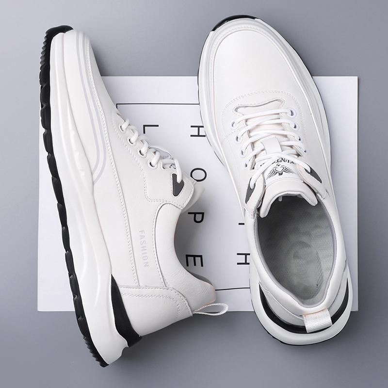 Fashion New Men Outdoor Leather Casual Shoes Fashion Sports Shoes for Men Simple Comfy Male Sneakers Versatile Treking Footwear Trainers