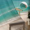 Landschaft Strand Meerwasser Transparente Vorhänge Wohnzimmerfenster Tüllvorhänge für Schlafzimmer Küche Heimdekoration Voile-Deko
