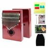 17 Keys Kalimba Thumb Piano Instrument Finger Mbira Mahogany Wood and 21 Keys