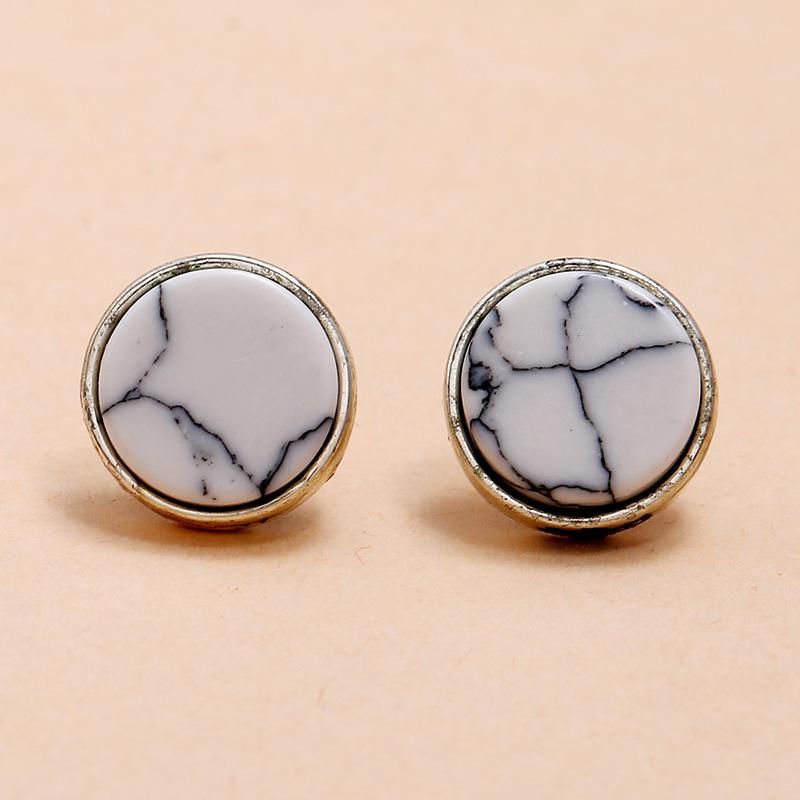 Korean Trendy Geometric Mixed Style Earrings - Retro & Versatile Ear Ornaments