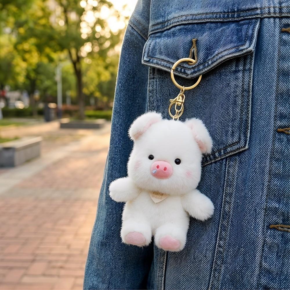 Cartoon Stuffed Pig Pendant Cute Bag Hanging Bag Charm Plush Pig Keychain  Gifts