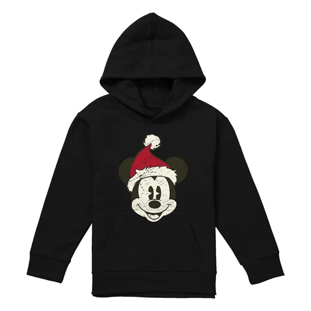 Mickey mouse Dětská/Dětská mikina s kapucí s obličejem Santa Clause