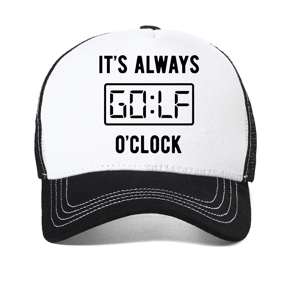 Always Golf Clock Personality Baseball Net Caps Summer Outdoor Adjustable Casual Hats Sunscreen Hat Unisex Sports Golf Cap