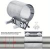 1PC Heavy-Duty Exhaust Pipe Clamp Durable Car Exhaust System Repair Thickened And Reinforced Stainless Steel Clamp 50MM