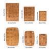 Bamboo Cutting Boards Ellipse Rectangle Kitchen Tool Kitchen Chopping Board Natural Color Resistant To Mold Chopping Block