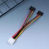 IDE Molex 4 Pin To 2 X SATA Power Cable Serial ATA Y Splitter Hard Driver Dual Extension Cord Adapter Connector
