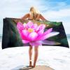 Lotus Flower Ultra Soft Beach Towel,Highly Absorbent Pool Towels,Quick Dry Beach Towel Sand Free Beach Towel Oversized Towels