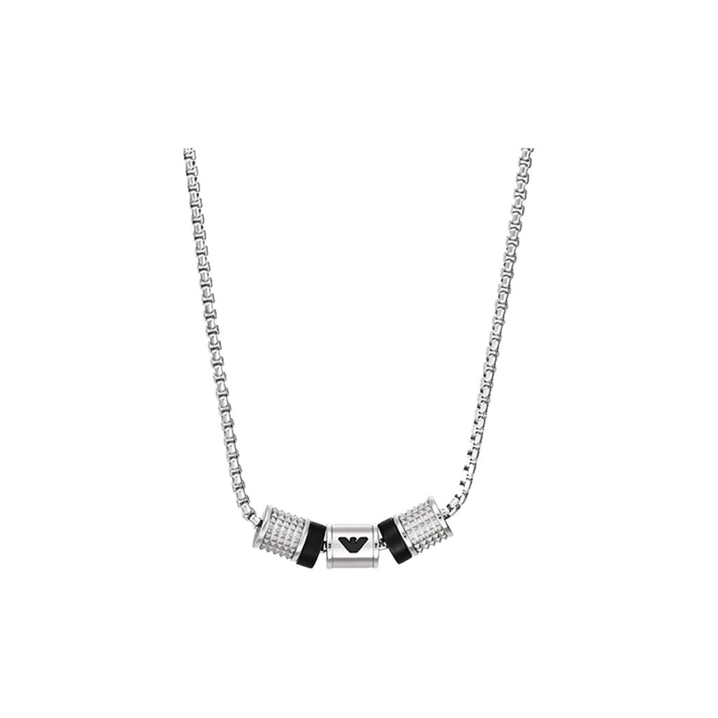 Emporio Armani Rondelle Collection Fashion Personality Stainless Steel Necklace Men Necklace EGS2998040