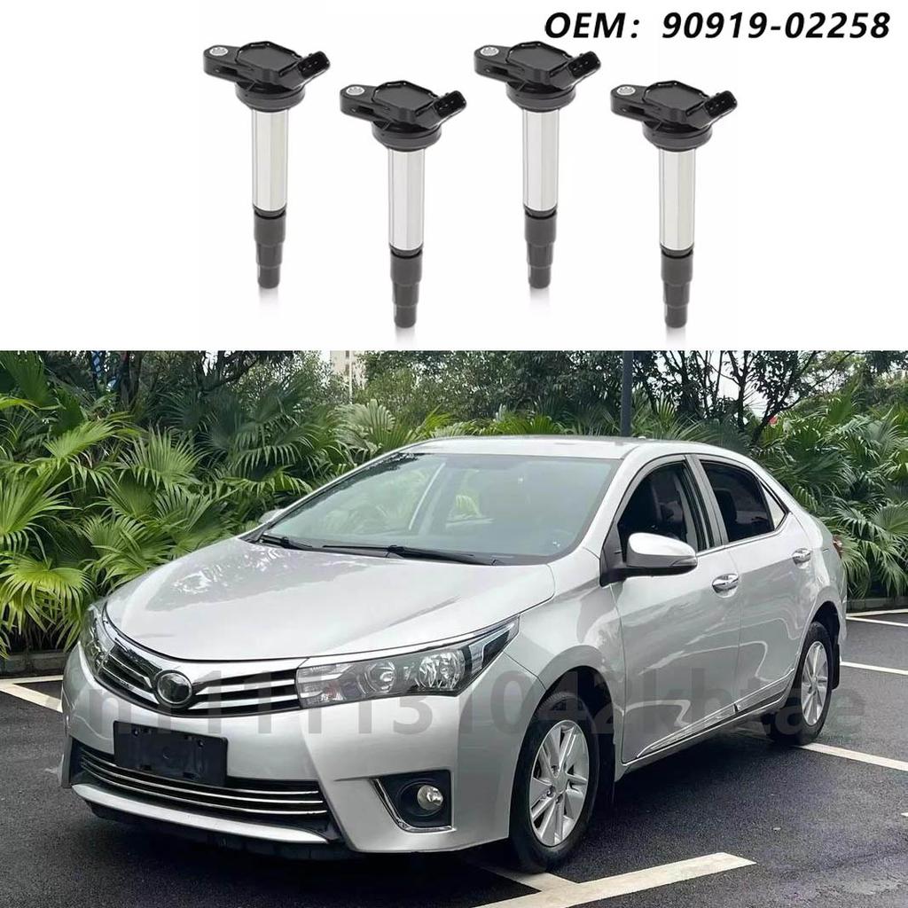 For Toyota Corolla ZRE152 Prius Matrix 2009 Scion IM xD 1.8L C-HR Set Of 4pcs New Ignition Coils 90919-02258 90919-02252