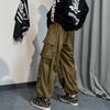 Men's Korean Harajuku Wide-Leg Sportswear Trousers