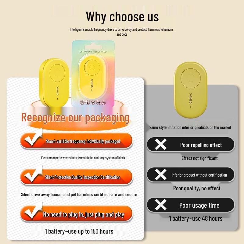 Ultradźwiękowy Automatyczny Odstraszacz Ptaków na Zewnątrz na Balkony i Gołębie