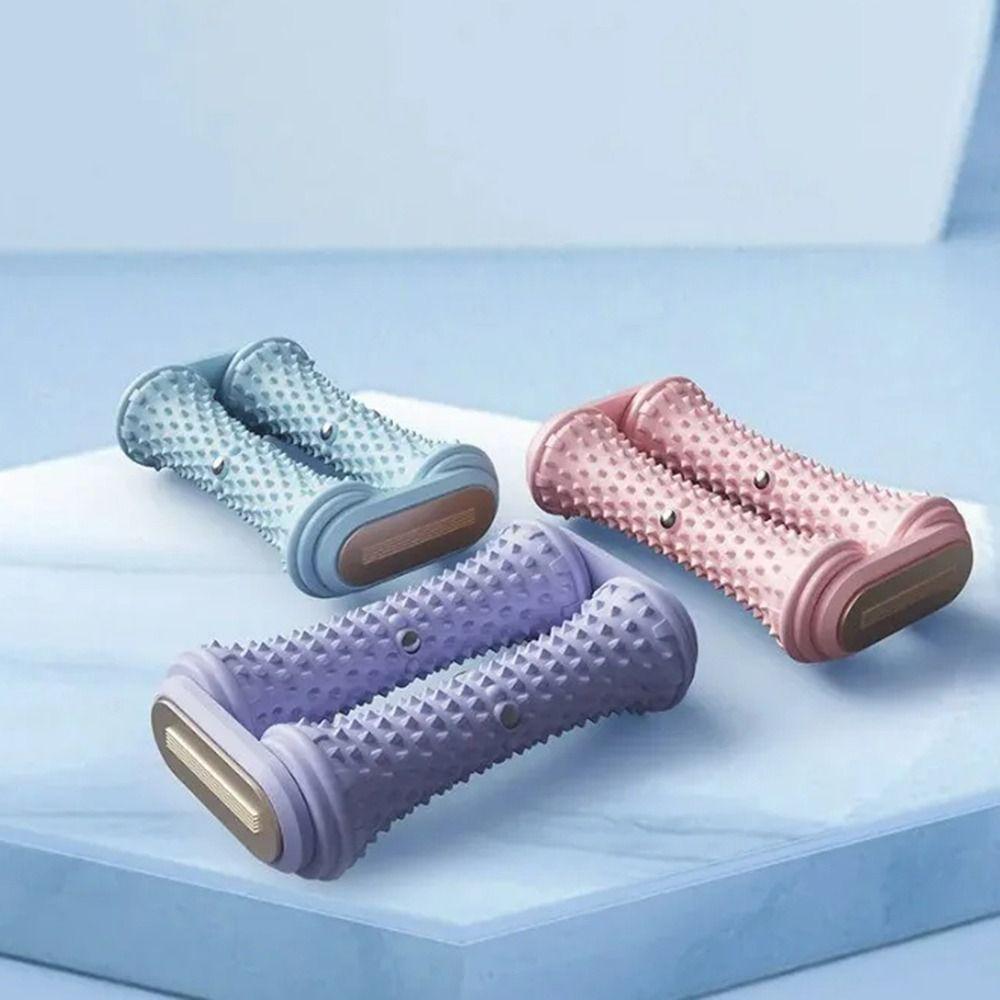 Medium Firmness Foot Massage Roller Double Row Roller Reflexology Massage Tool Fitness Exercises