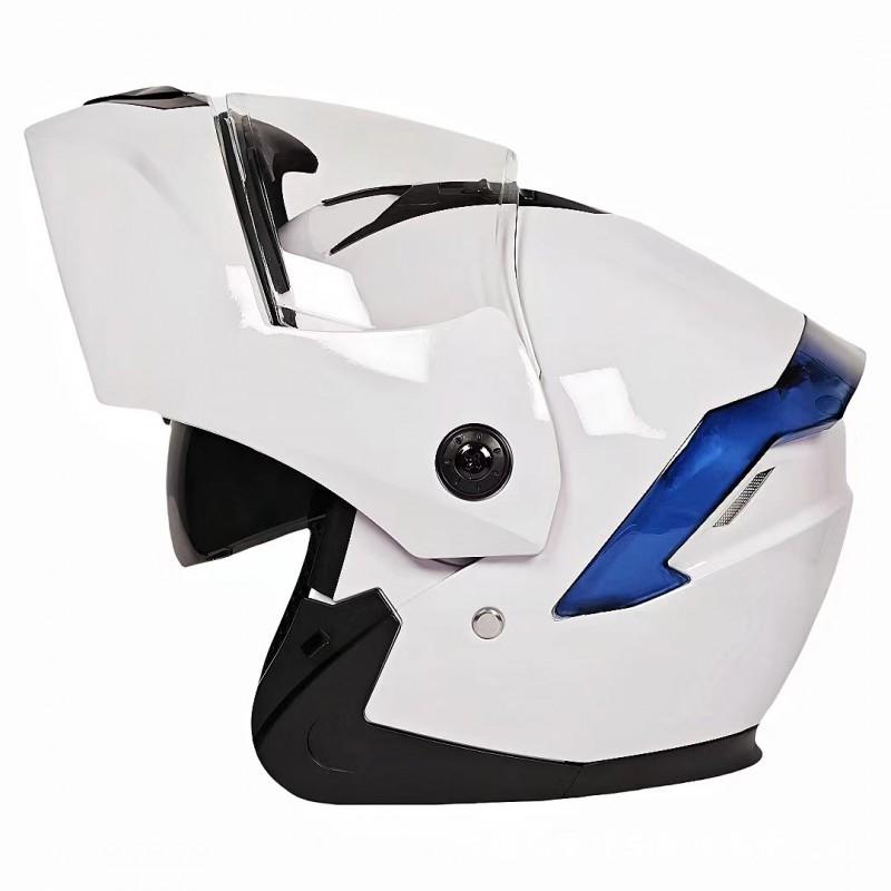 Dual Visor Modular Motorcycle Helmet Adult Safety Electric Bike Commuting