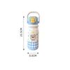 500ml Insulated Cup Double Drink with Handle Cartoon Straw Cups Heat and Cold Insulation Large Capacity Water Bottle Accessories
