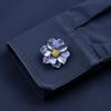 Flower Shape Button Covers Clothing Decoration Flower Button Covers Pearl Sleeve Button Clip  Cloth