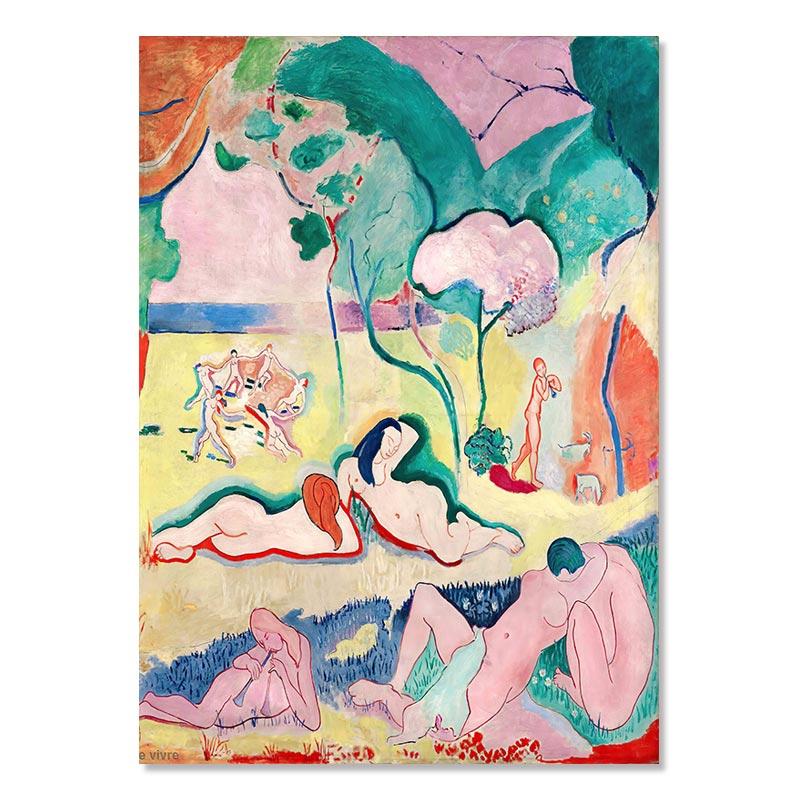 Matisse Retro-Poster und Drucke, abstrakte Landschaft, Wandkunst, Vintage-Leinwandgemälde, Wandbilder für Wohnzimmer, Heimdekoration