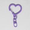 Heart-Shaped Painted Keychain - Handmade DIY Jewelry & Bag Pendant with Perler Beads.